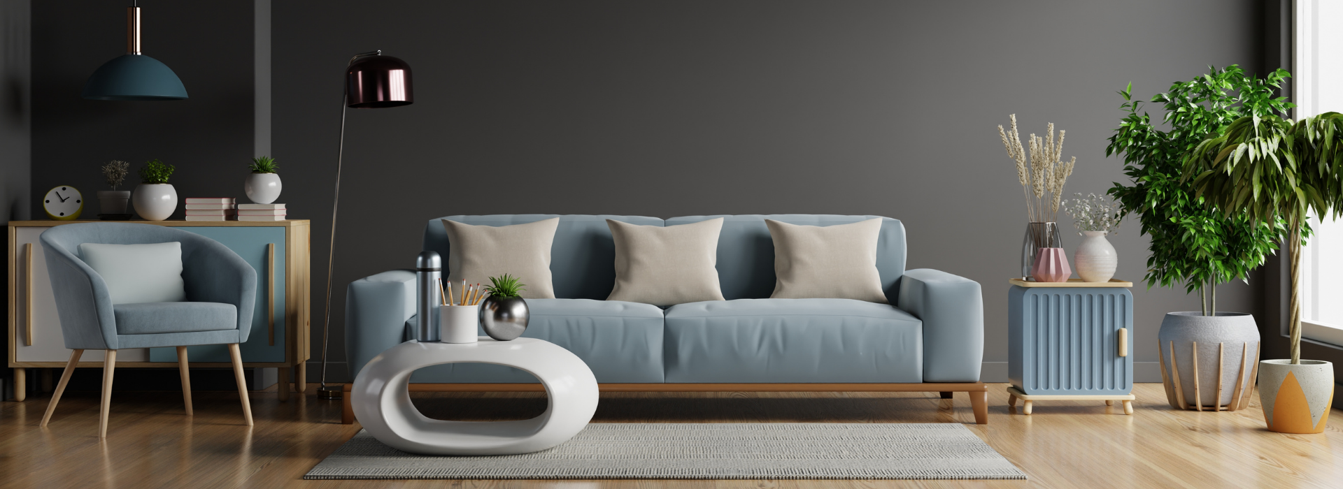 Mavi Koltuk takımı 